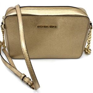 Michael Kors Gold Crossbody Bag